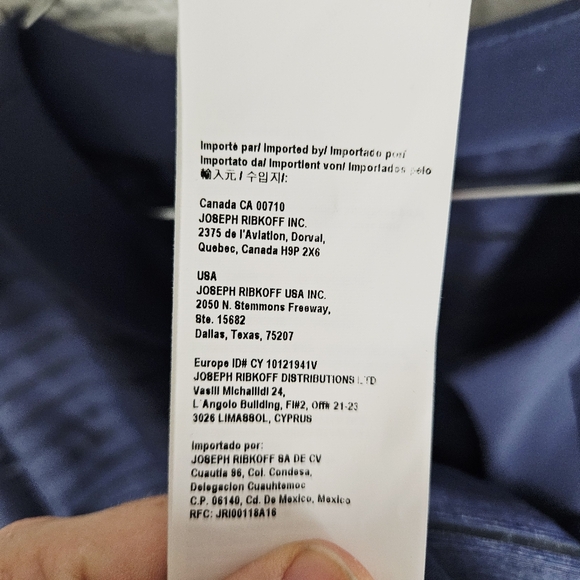 JOSEPH RIBKOFF | sheer stripe three-quarter sleeve asymmetrical jacket - Picture 8 of 10